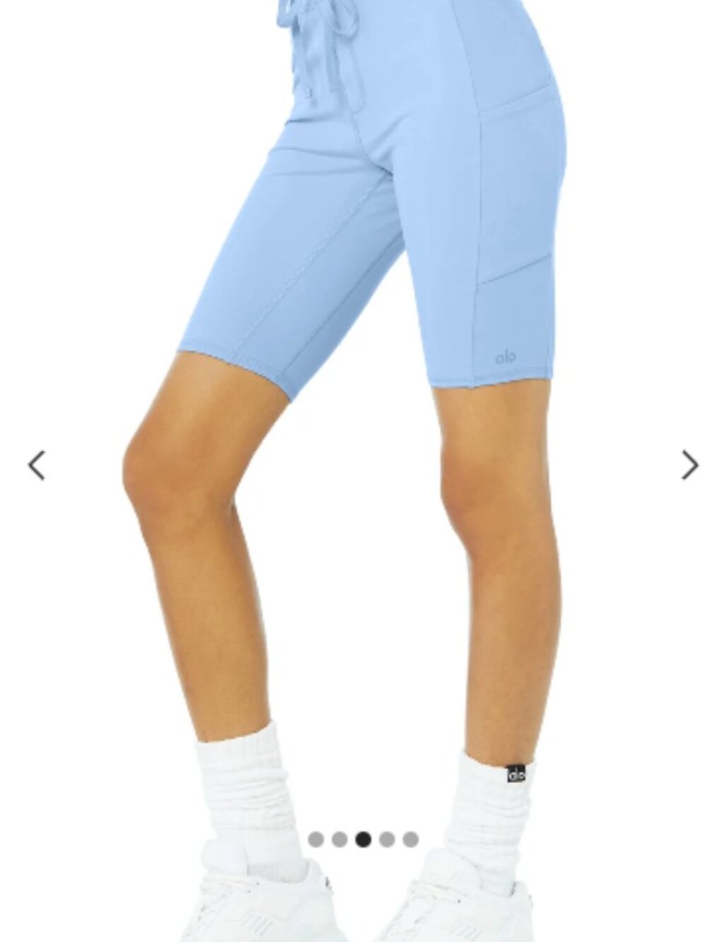 9\" High-Waist Checkpoint Biker Short - Blue Skies